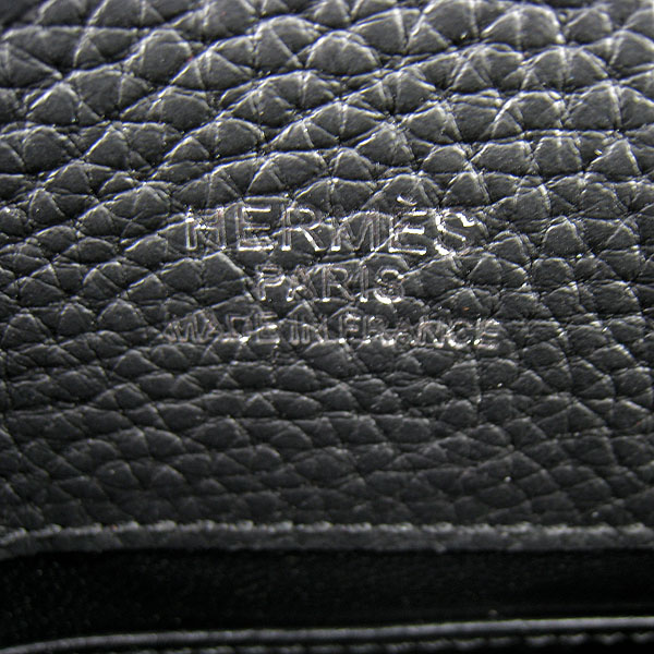 Replica Hermes Jypsiere 34 Togo Leather Messenger Bag Black H2804 - 1:1 Copy